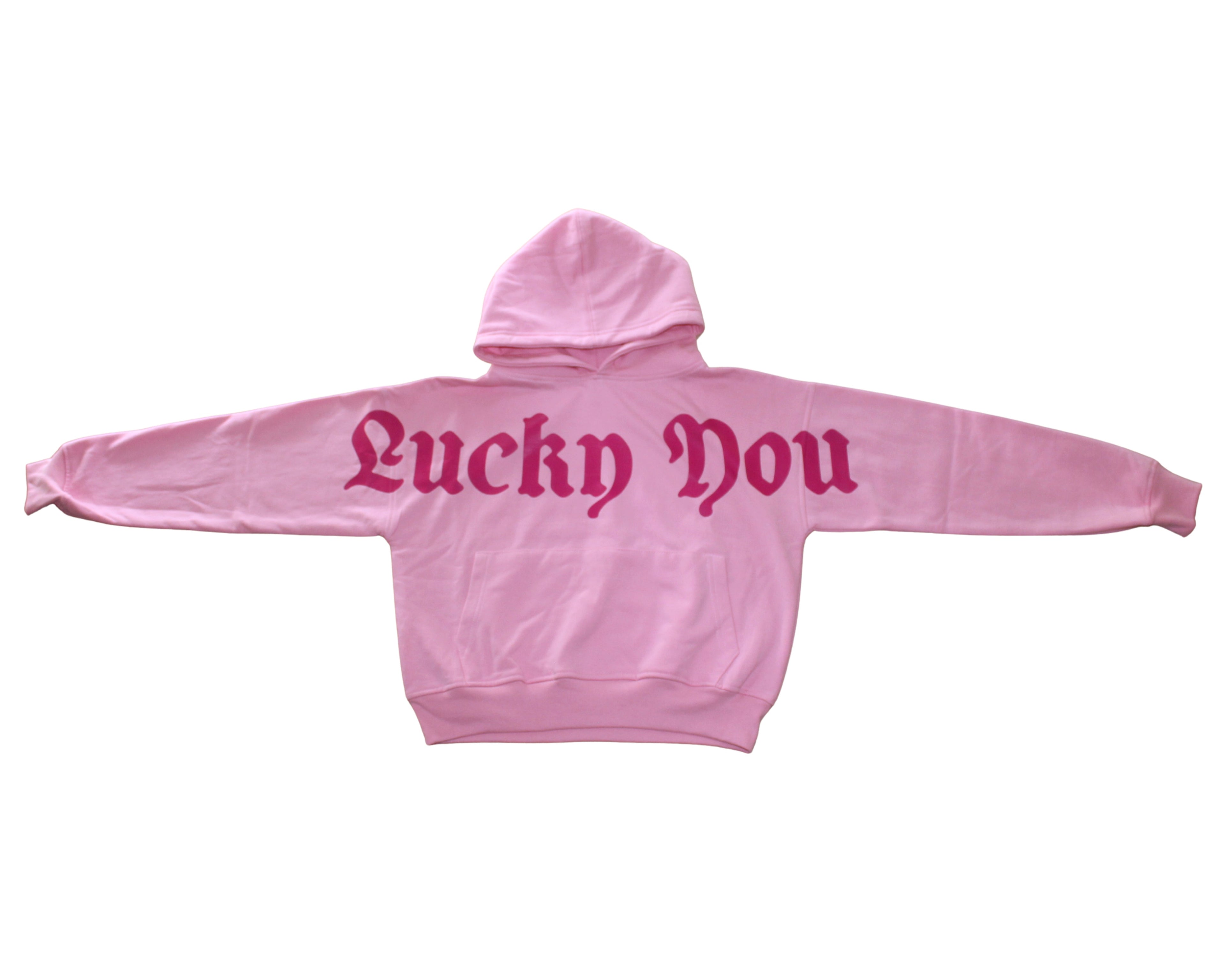 Hoodie "Lucky You" - Rosa