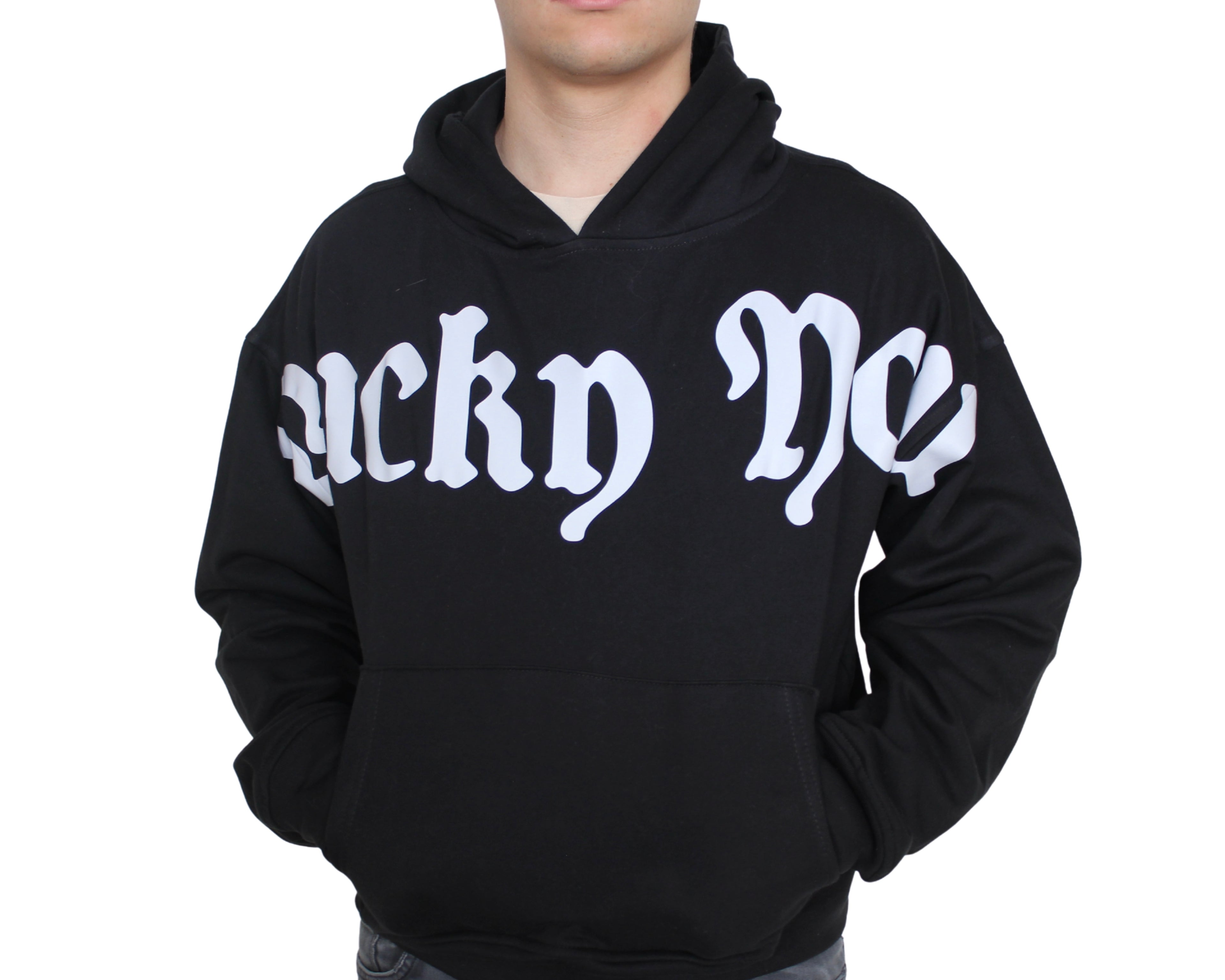 Hoodie "Lucky You" - Negra