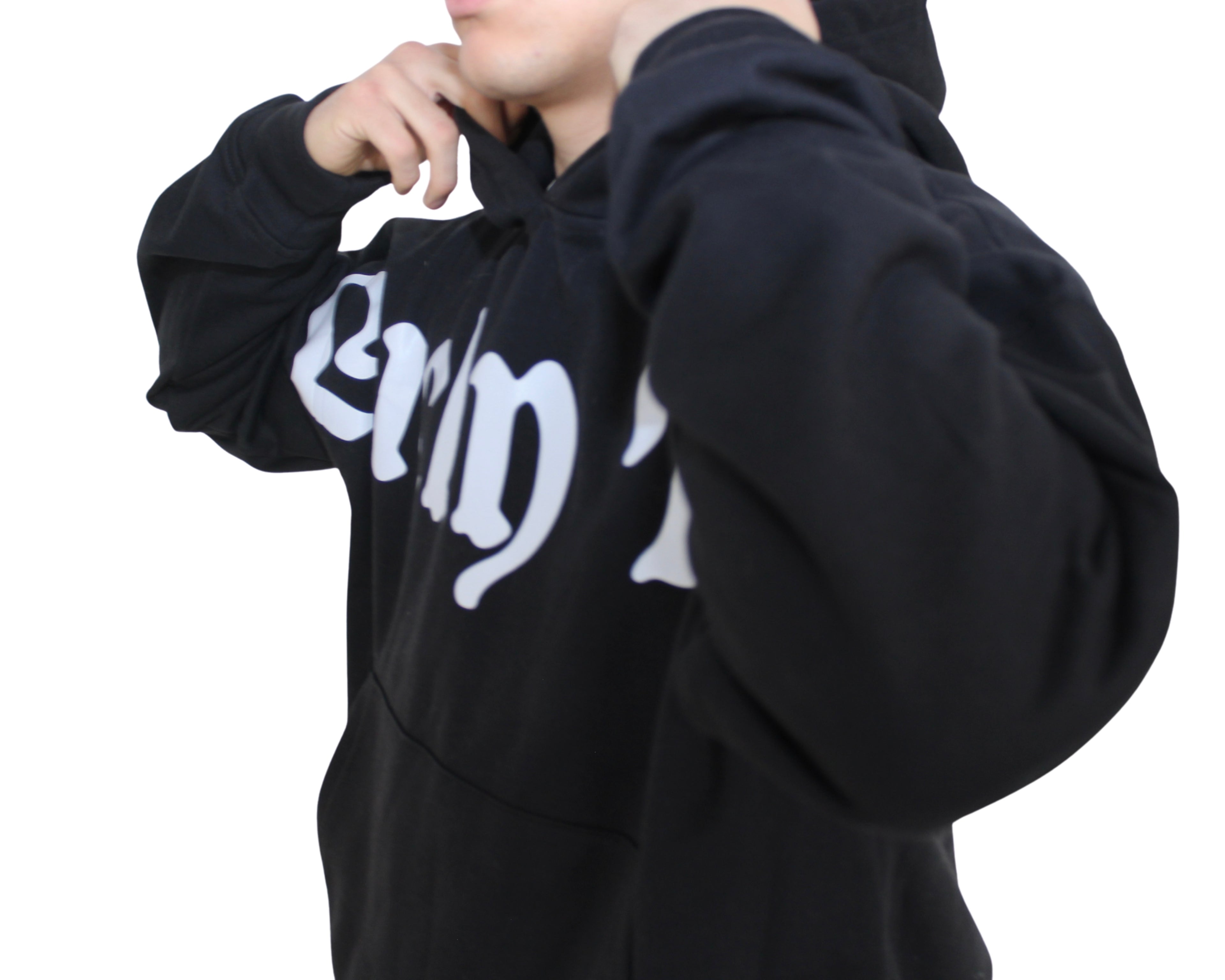Hoodie "Lucky You" - Negra