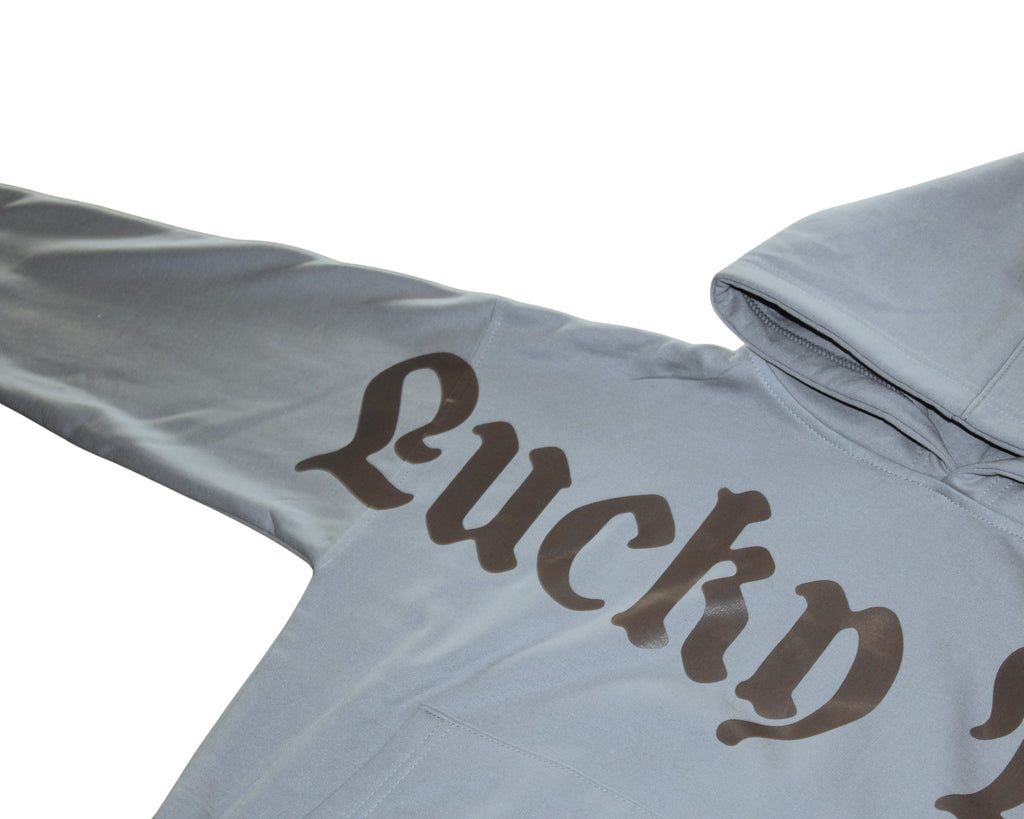 Hoodie "Lucky You" - Gris