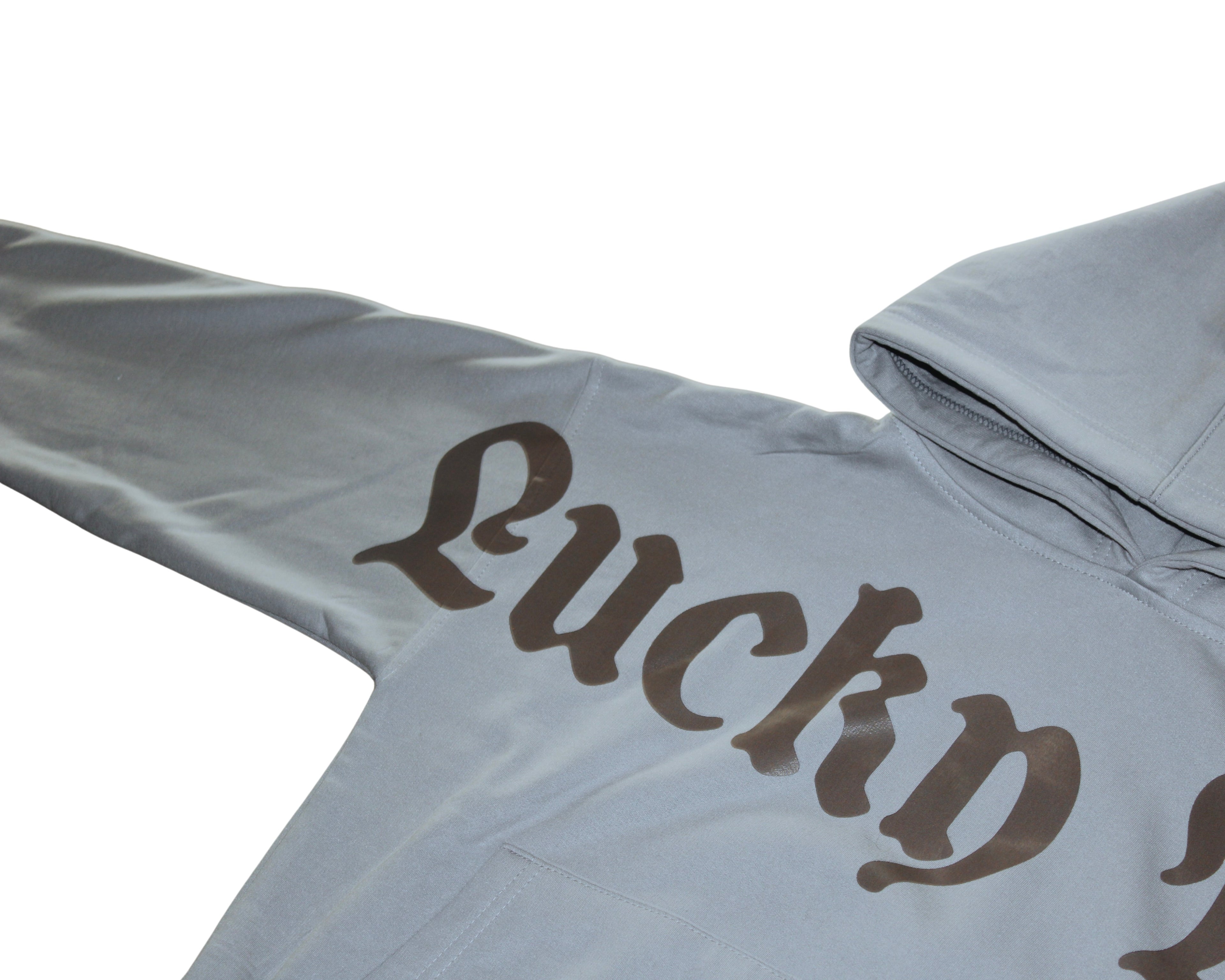 Hoodie "Lucky You" - Gris