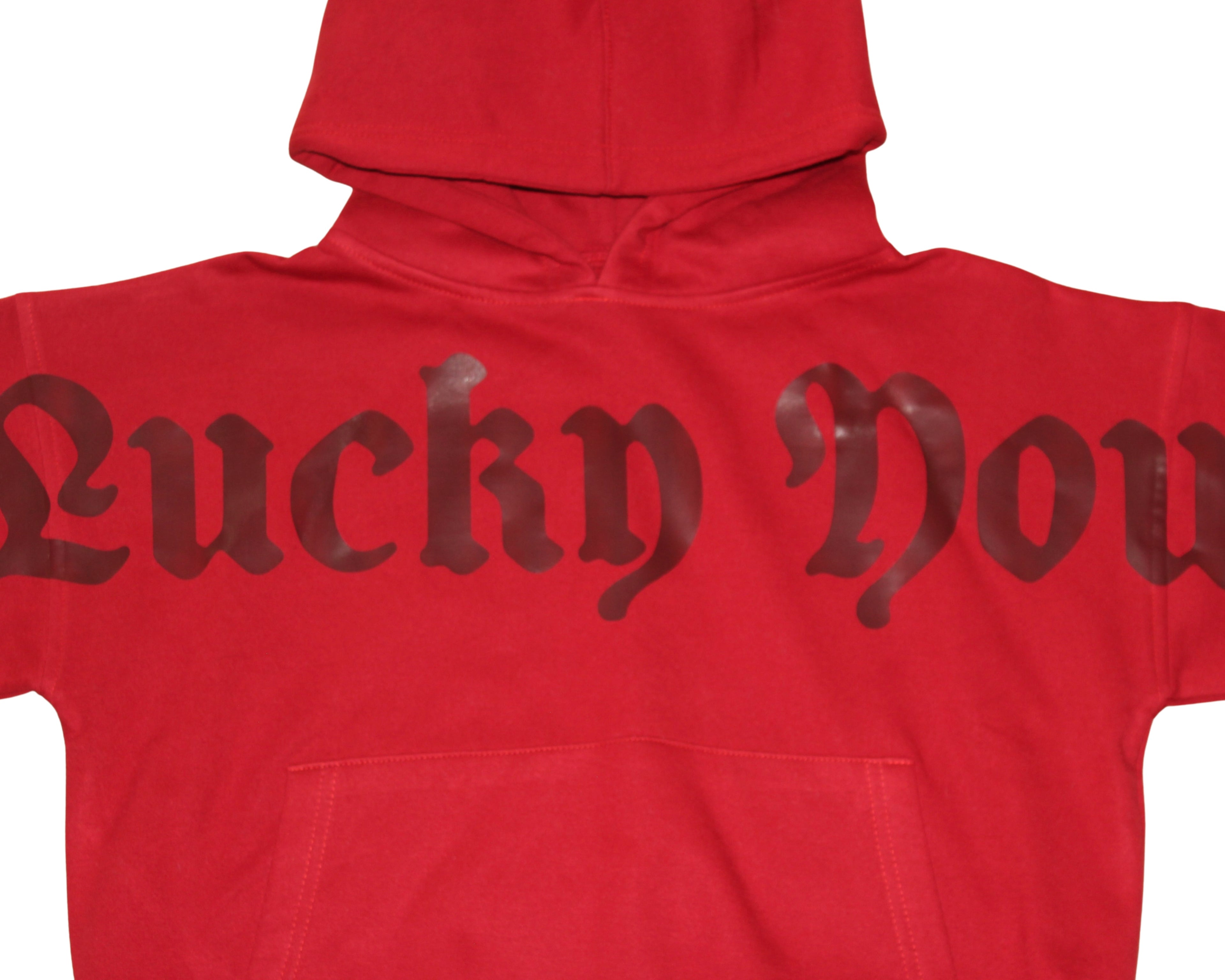 Hoodie "Lucky You" - Roja