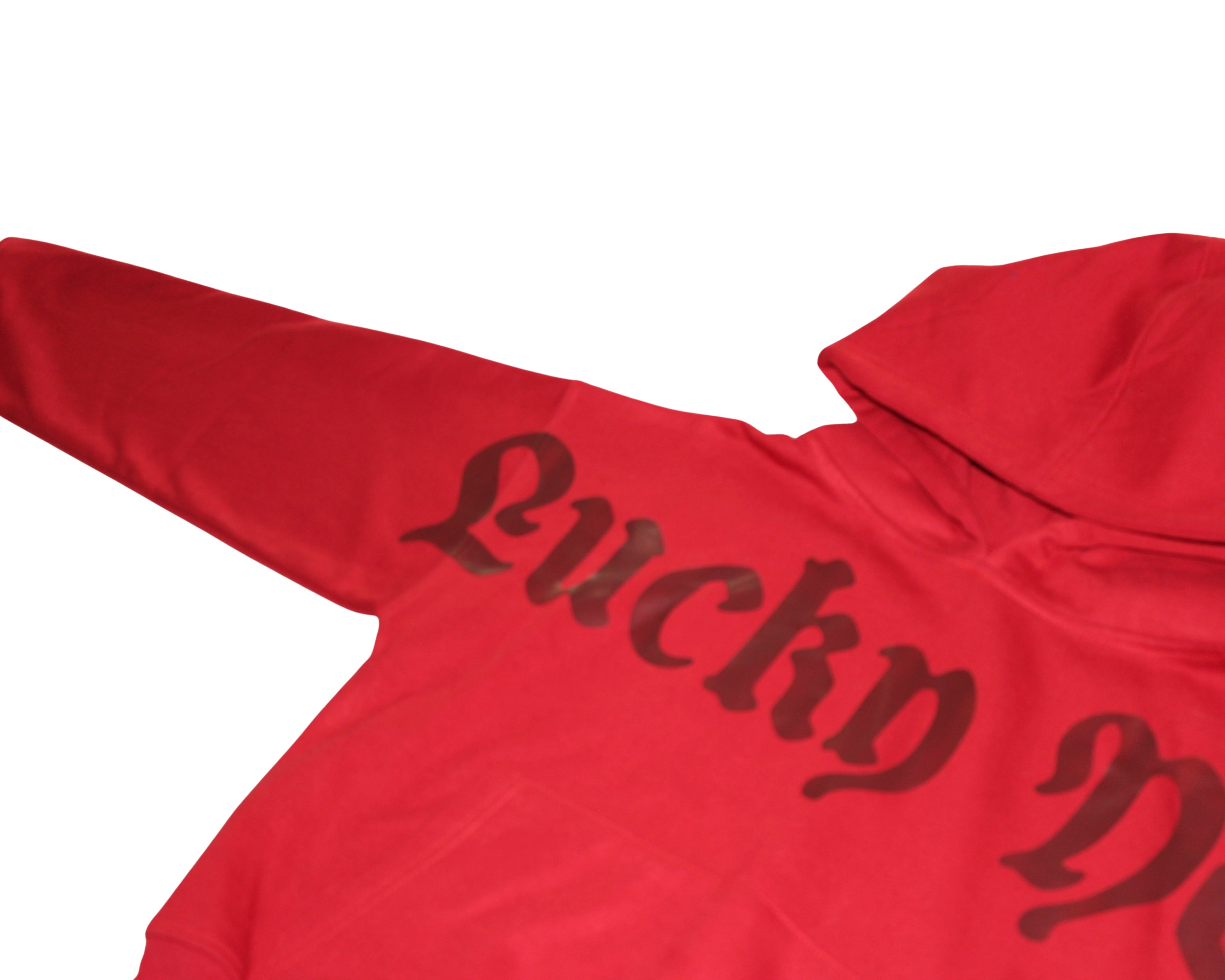 Hoodie "Lucky You" - Roja