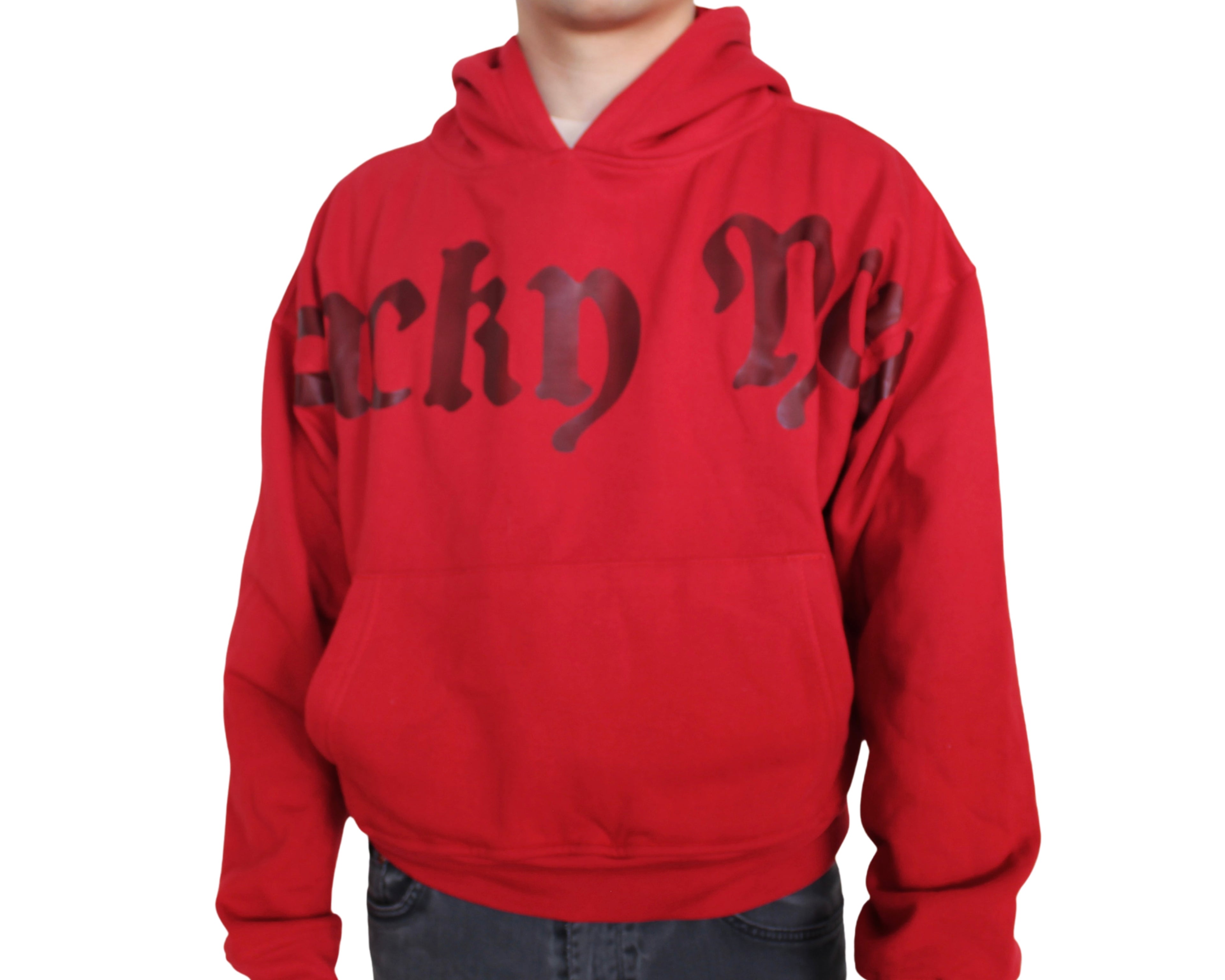 Hoodie "Lucky You" - Roja