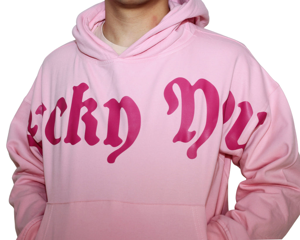 Hoodie "Lucky You" - Rosa
