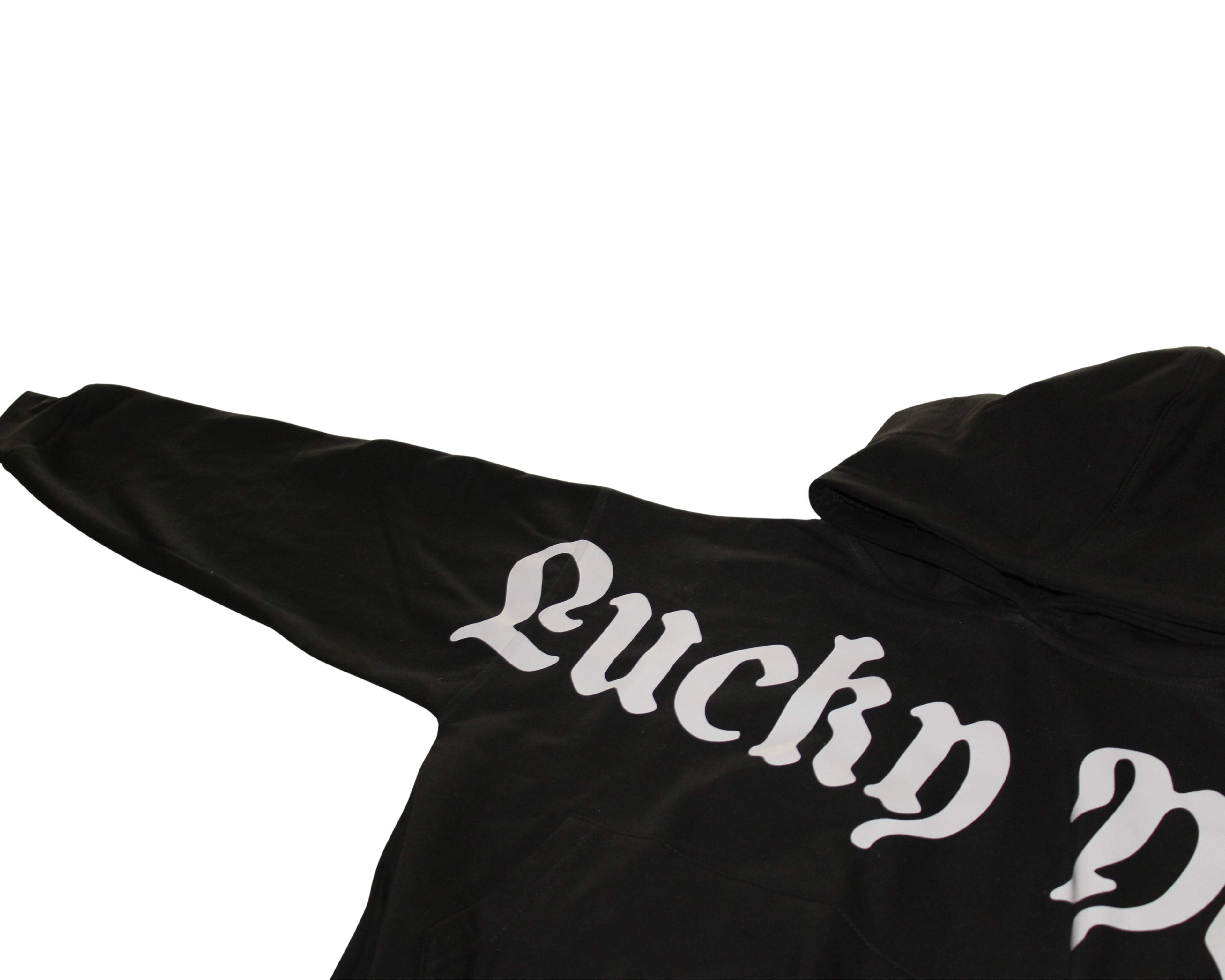 Hoodie "Lucky You" - Negra