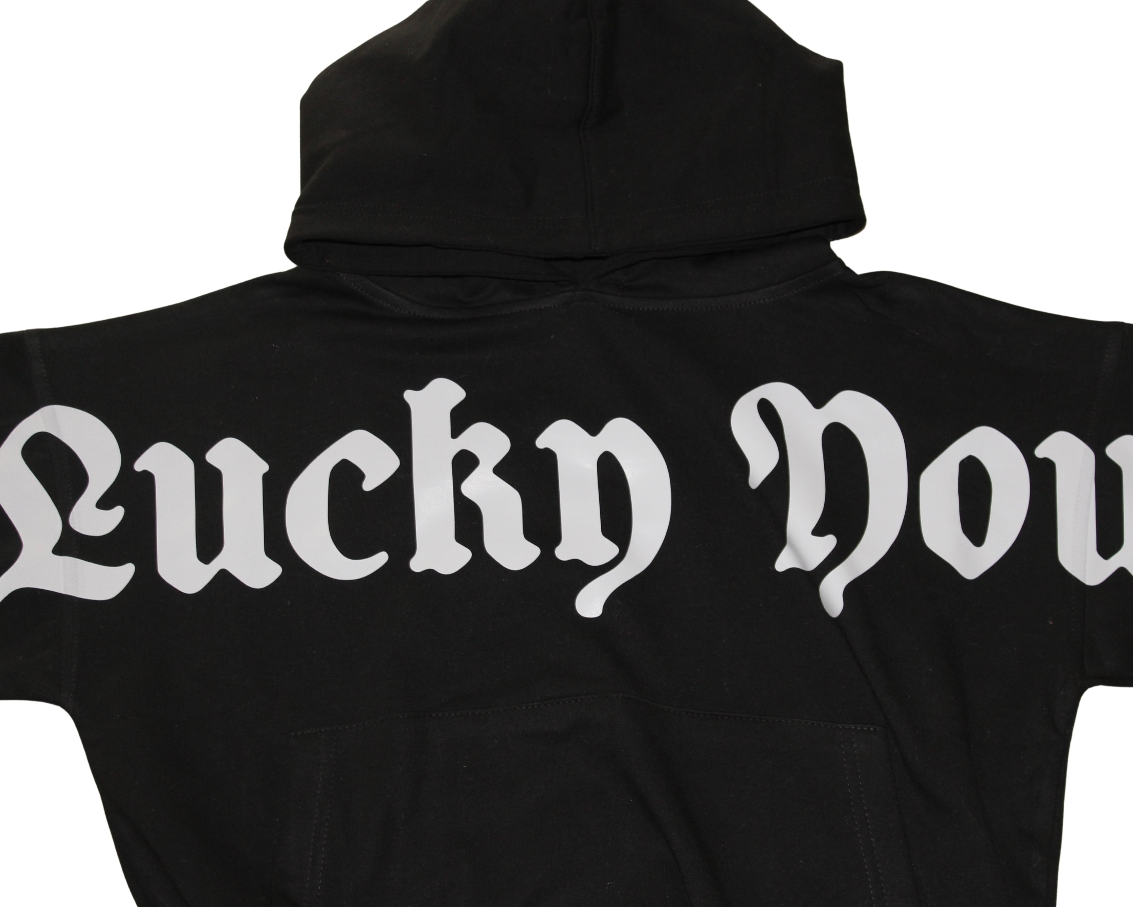 Hoodie "Lucky You" - Negra